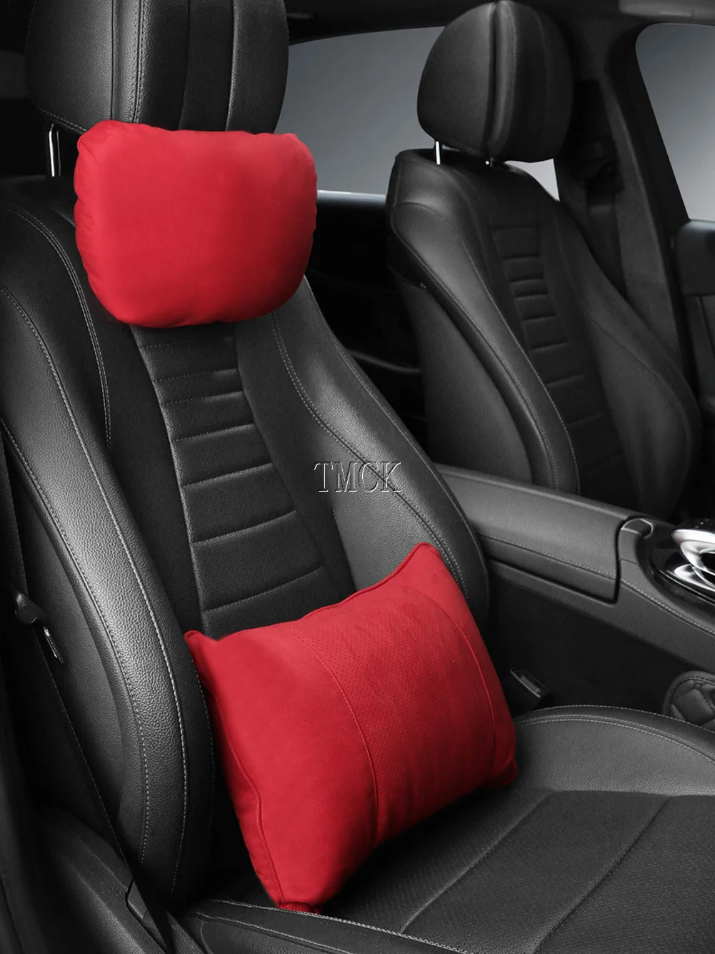 Фото Для Mercedes Benz W177 W247 W205 W206 W213 W214 C118 H247 X247 X253 X254 W167 Автомобильные аксессуары Алькантара Подголовник Поясничная подушка №5
