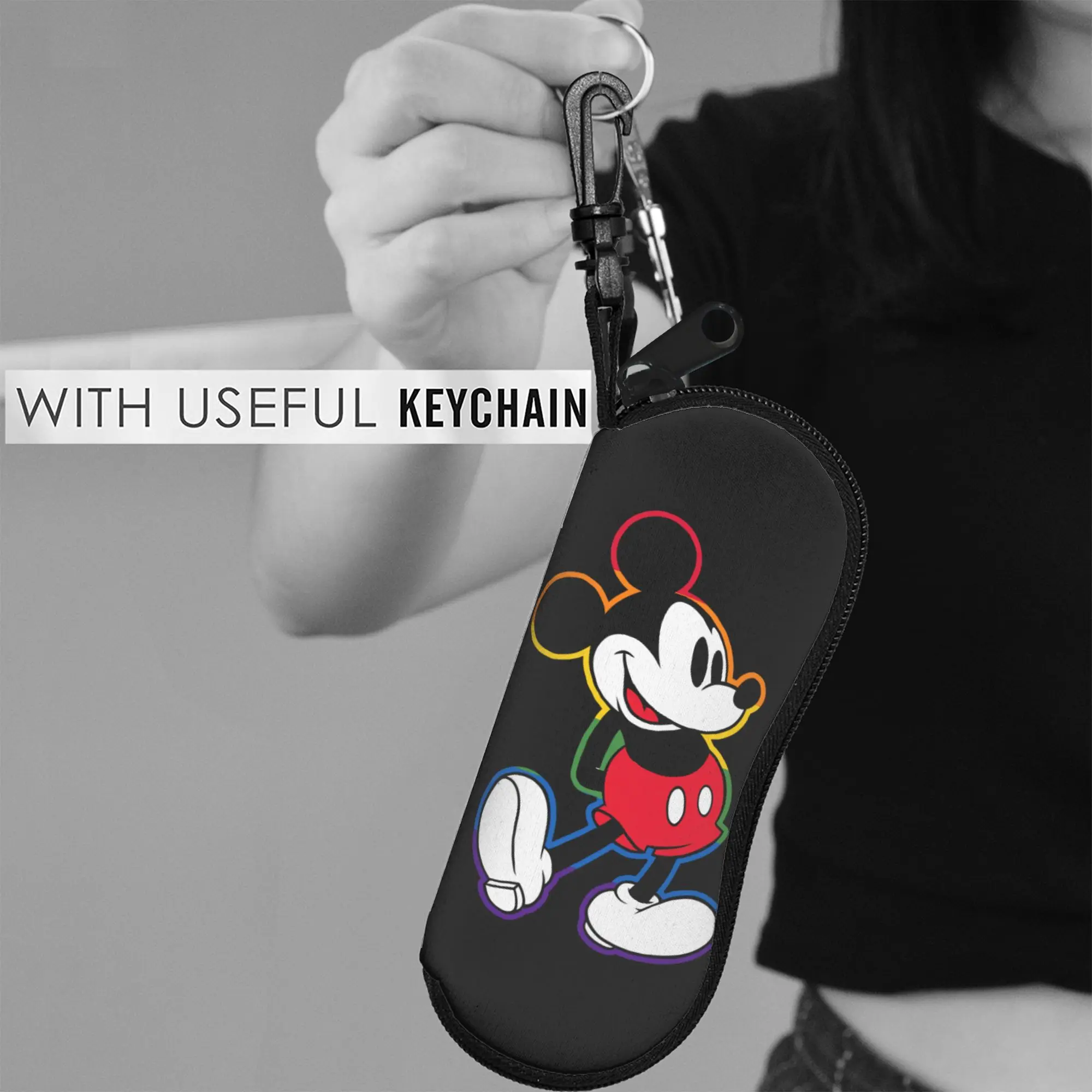 Футляр для очков Mickey's для мужчин и женщин, защитный, на молнии, для чтения, противоударный, для контактных линз (art.: 3920db0777daf) - 3920db0777daf