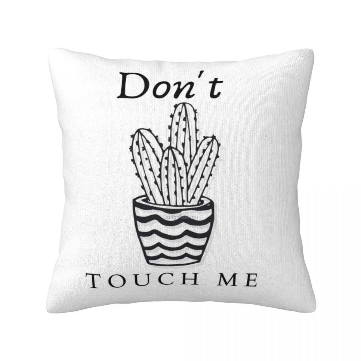 

Do Not Touch Me Introvert Antisocial Pillow Case cactus print antisocial Summer Luxury Pillowcase Polyester Travel Zipper Cover