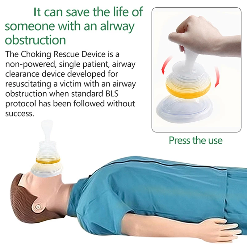 

Practical Adult Children Survival Asphyxia Rescue Device Emergency Choking Rescue Device Health Care Home CPR First Aid Kit