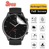 3pcs for huami amazfit gtr 2 esim smartwatch accessories full protection scratch resistant screen protectors tpu soft films