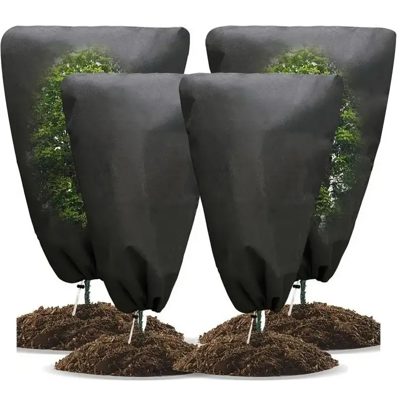 4 шт. зимние защитные сумки для растений защитный чехол на шнурке прочные