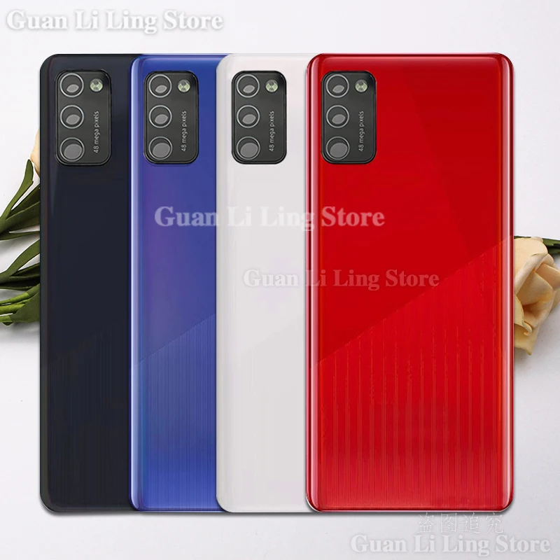 

For Samsung Galaxy A41 A415 SM-A415F Plastic Panel Battery Back Cover Rear Door Housing Case Add Camera Lens Adhesive Replace