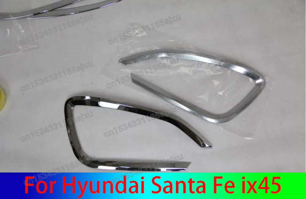 

Автомобильный Стайлинг для Hyundai Santa Fe ix45 2013 2014 2015 ABS Хромированная передняя противотуманная лампа Обложка отделка Автомобильная Защита 2 шт.