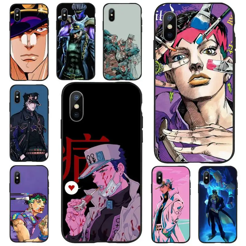 

Jotaro Kujo Jojo's Bizarre Adventure Phone Case for iPhone 11 12 13 mini pro XS MAX 8 7 6 6S Plus X 5S SE 2020 XR
