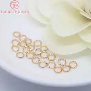 (3608)20 шт. латунные переходные кольца с покрытием 24-каратным золотом, разрезные кольца, овальные кольца, Ювелирная фурнитура высокого качества, большие размеры на выбор