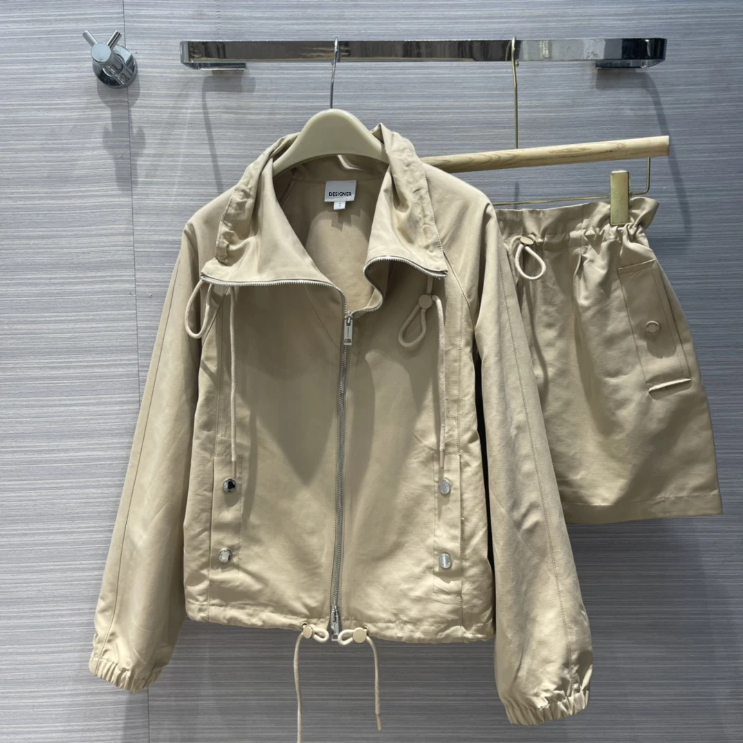 

2022 New Women Coat Skirts Suit High Quality Casual Chic Tops Solid Runway Designer Bottoms