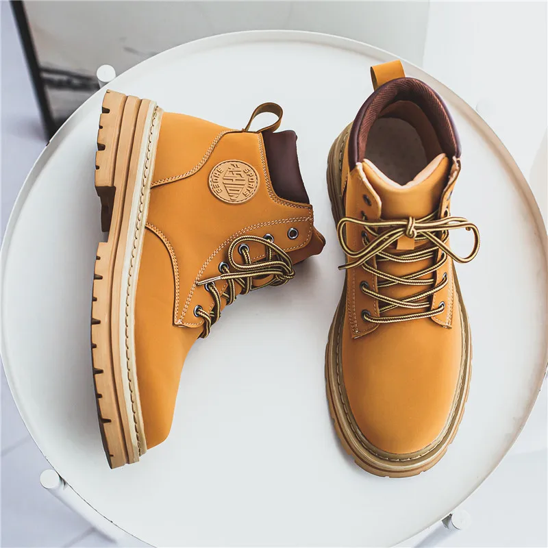 Мужские кожаные водонепроницаемые ботильоны на шнуровке Chukka классические