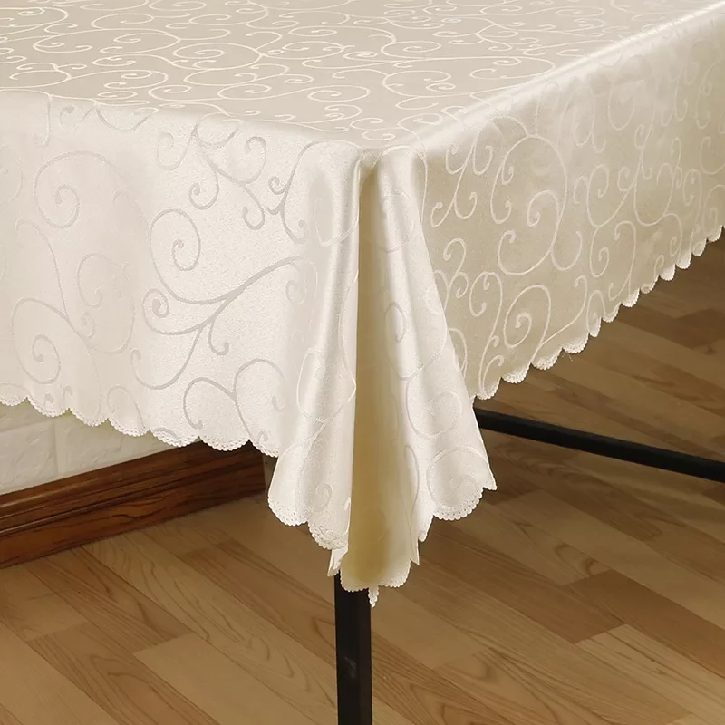 

sizes Jacquard printed flower tablecloth pattern checked tablecloth Rectangular Round banquet Wedding Party hotel Decoration