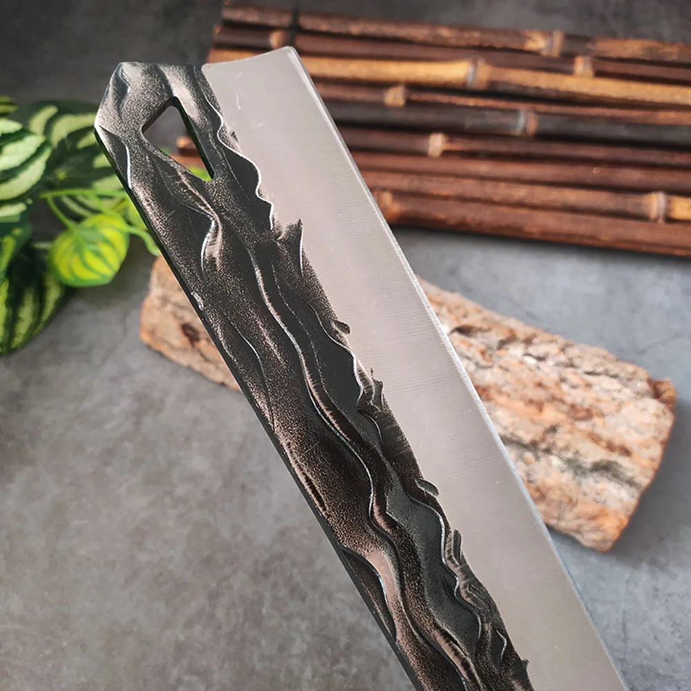 Нож шеф-повара из марганцевой стали для резки леса