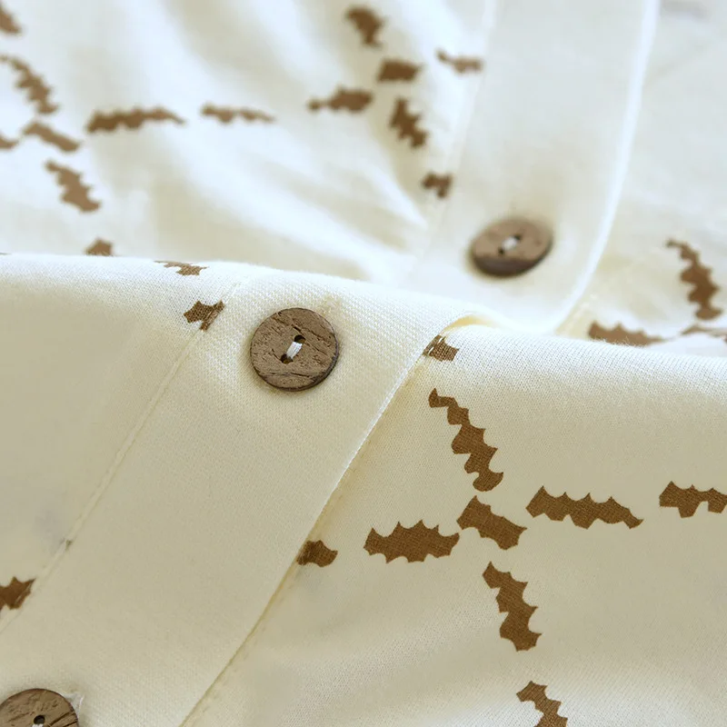 2023 New Spring/Summer Women's Pajama Set 100%Cotton Ladies Diamond Plaid V-Neck Long Sleeve Pants Two Piece Home Suit Sleepwear