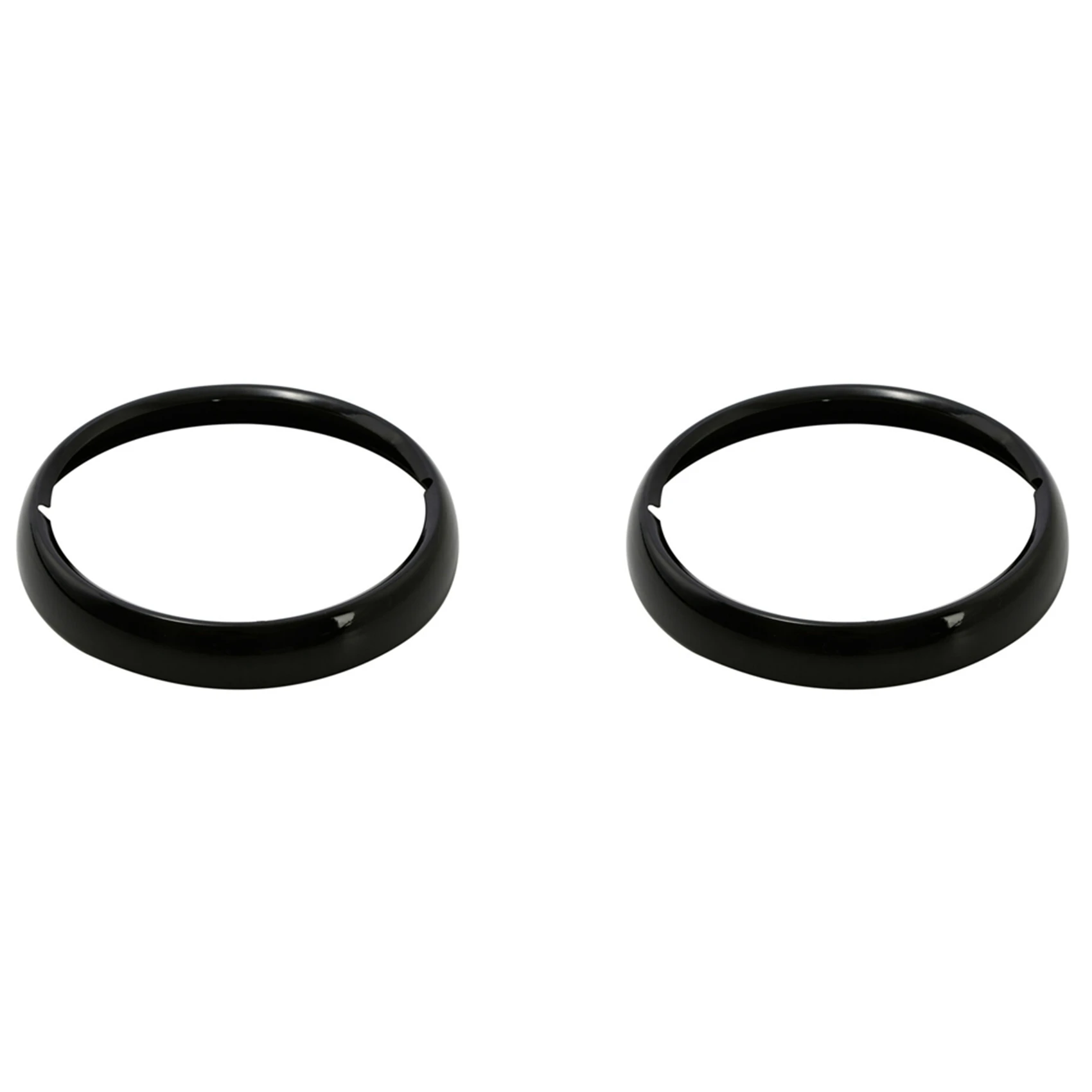 

2X Motorcycle Black 7 Inch Headlight Trim Ring for Touring Electra Glide Street Glide Road King