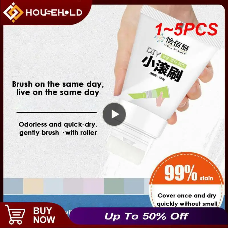 

1~5PCS Wall Repair Paint DIY Wall Paint Strong Dirt Graffiti Cover Paint Supplies for Living Room Bedroom Kitchen Bathroom Wall