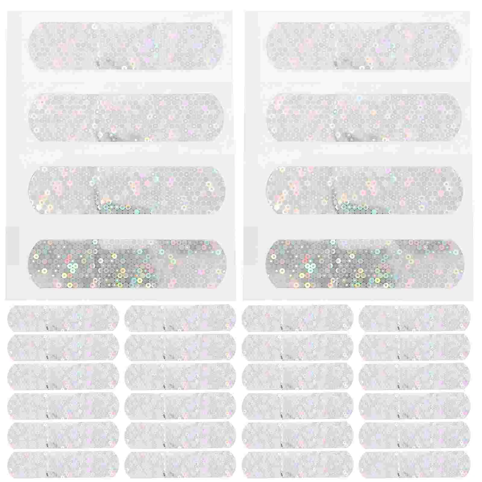 

100 Pcs Wound Sticker Portable Adhesive Bandage Glitter Stickers Care Patch Bandages Pvc Daily Use Strip Travel