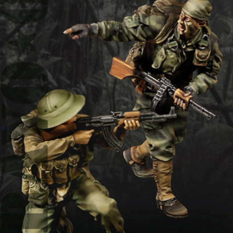 

Масштаб 1/35, Вьетнамская война, Набор фигурок солдата из смолы, Высший секрет! Детская несобранная Неокрашенная Статуэтка «сделай сам»