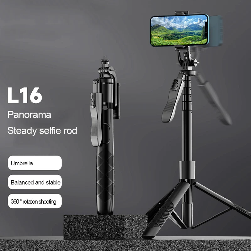 

L16 Mobile Phone Bluetooth Selfie Stick Double Fill Light Handheld Stabilizer Floor Telescopic Rod Stand For Live Streaming