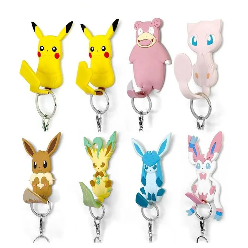 Аниме, Покемон, хвост, крючок, Пикачу, ледсия, Eevee, настенный крючок, фигурка, модель, липкий крючок, игрушки, подарки, игрушки для детей