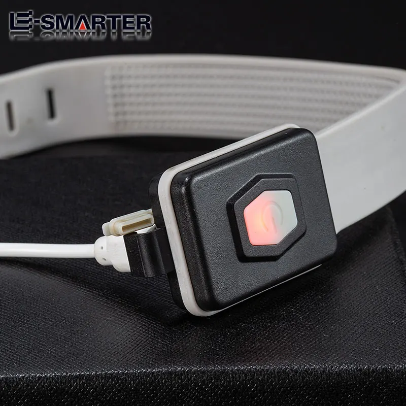 Портативный налобный фонарь COB для ночного бега заряжаемый занятий спортом