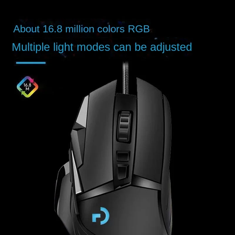Logitech E-sports Game G502 Wired Mouse Computer Notebook Universal RGB Pressure Gun Macro Definition USB Chicken LOLCF images - 6