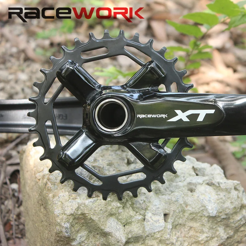 RACEWORK XT Велосипедный шатун Mtb 104BCD 32/34/36/38T Шатуны звездочки 170/175 мм для SHIMANO Hollow Integrated