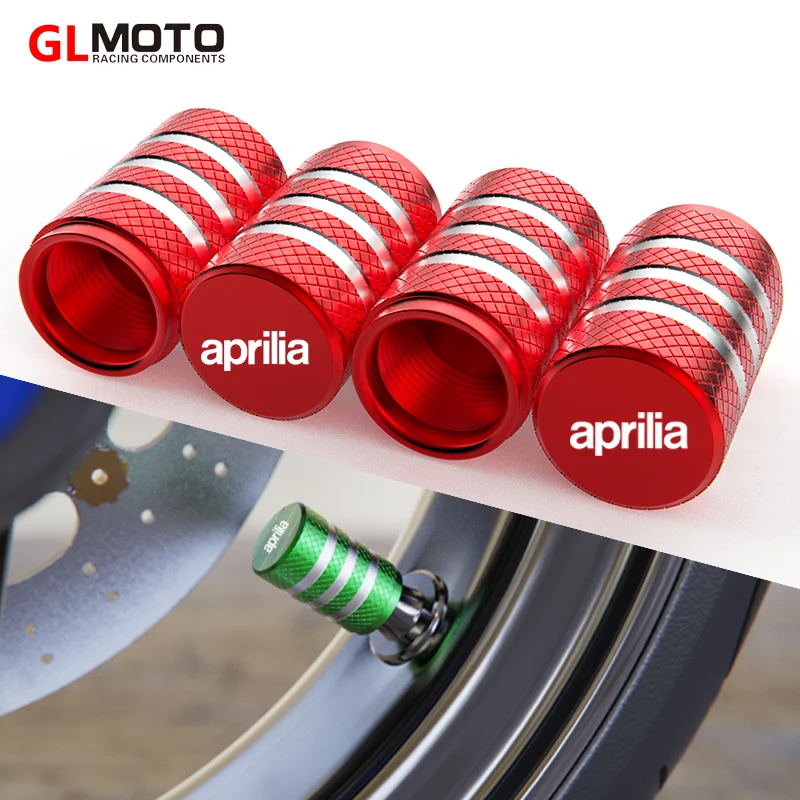 

For Aprilia RSV4 RSV1000/R Caponord 1200 Dorsoduro 750 Shiver Tuono 1000/R V4R Wheel Tire Valve Stem Caps Airtight Covers