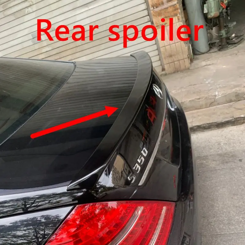 

W221 Задний спойлер на крышу для Mercedes Benz S Class W221 2006-2013 Автомобильный задний верхний спойлер из АБС-пластика Задний багажник на крышу Спойлер на крыше