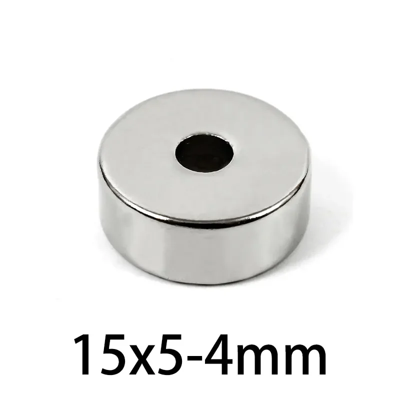5/10/20/50 шт. 15*5-4 мм неодимовые магниты с круглым отверстием сильный постоянный NdFeB