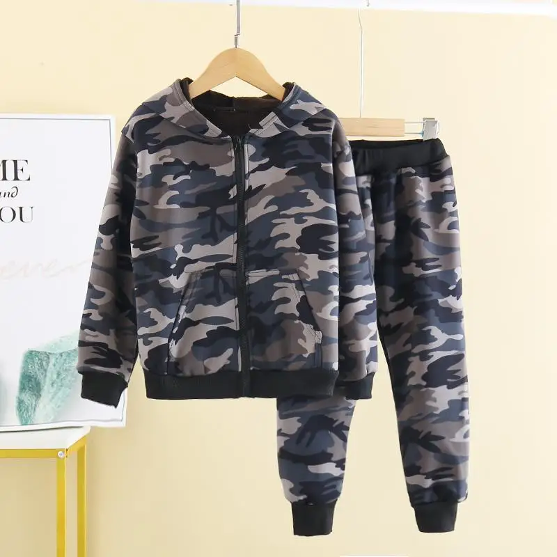 DIIMUU комплекты одежды для маленьких мальчиков и девочек пальто + штаны детская