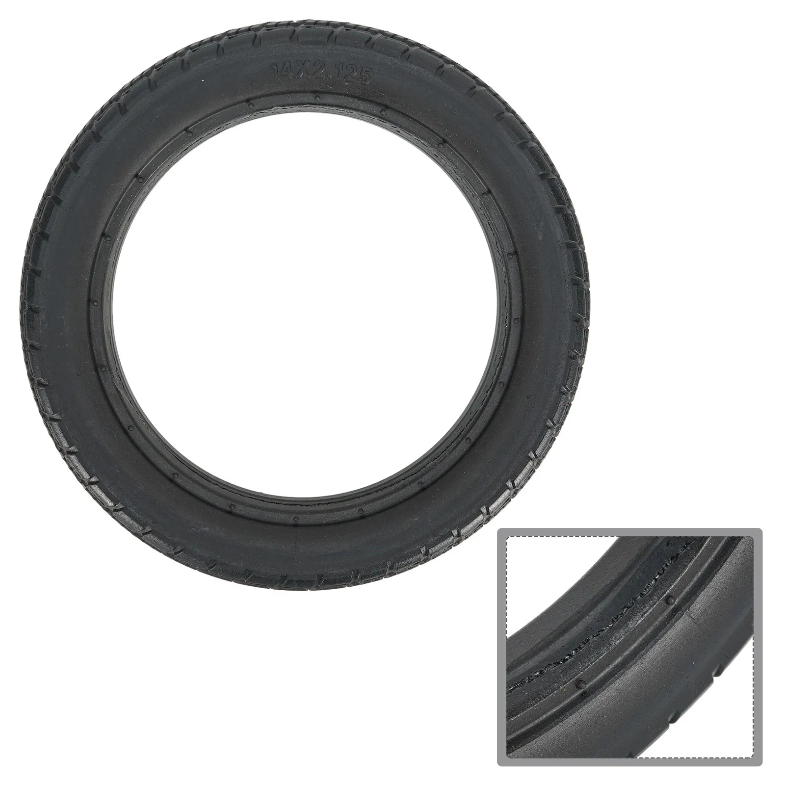 Замена твердой шины 4x2 125 (57-254) аксессуары черные детали устойчивые к проколам 14