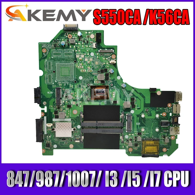 

Материнская плата Akemy K56CM REV 2,0 для ноутбука ASUS K56CA K56CM S56C A56CM A56C S550CM K56CB S550CB материнская плата 100% рабочий Процессор i3 i5 i7