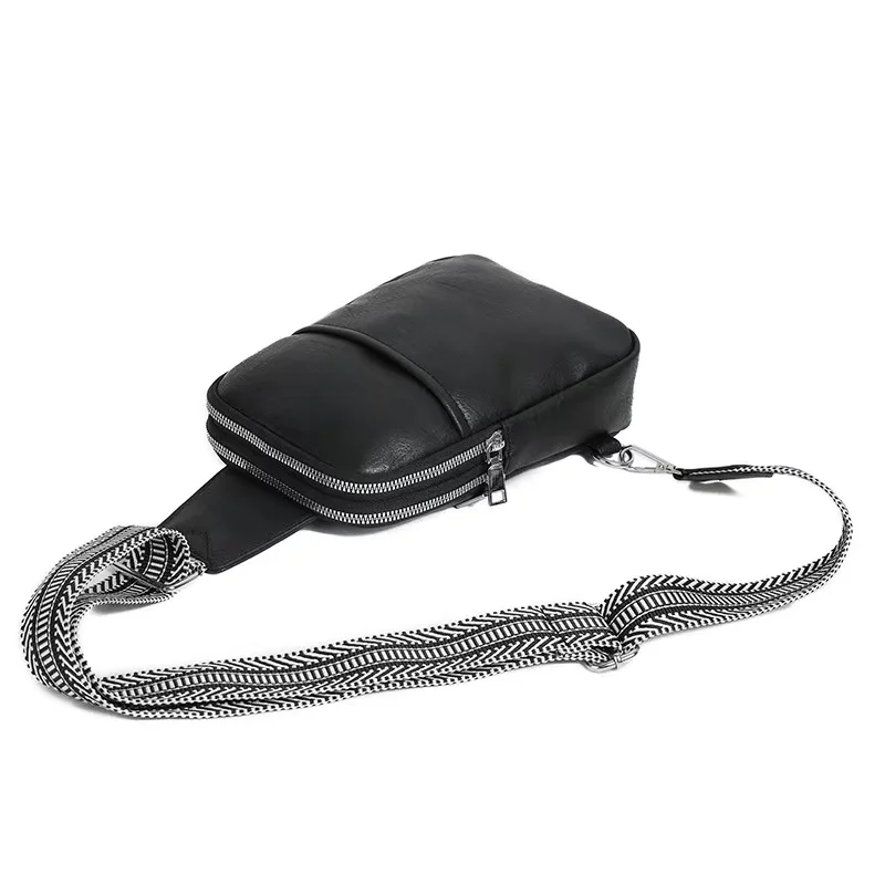 2023 New Small Shoulder Bag Large Capacity Durable PU Leather Waist Bag Simple Fashion Zipper Phone Purse Designer