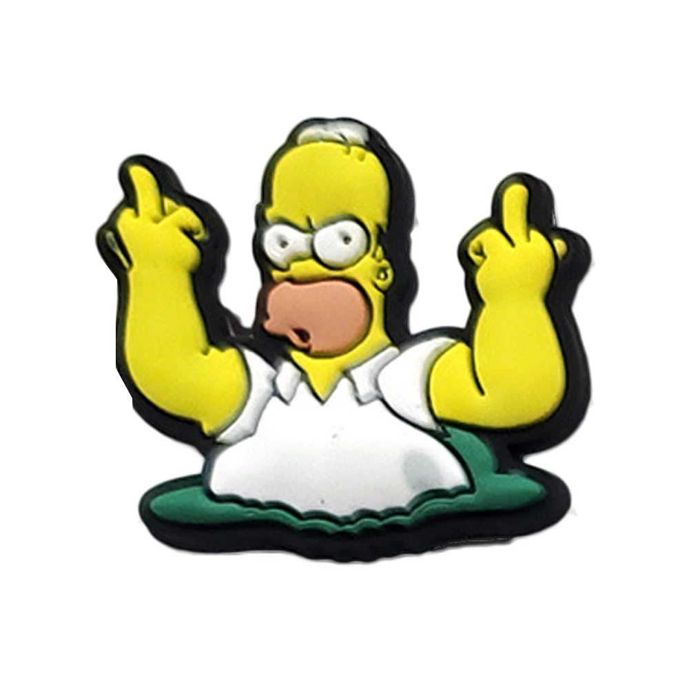 

Croc Charms Shoe Buckle Anime Spoof Fuck Peyect Middle Finger Pvc Soft Glue Croc Charms Cute Jewelry Accessories Christmas Gift