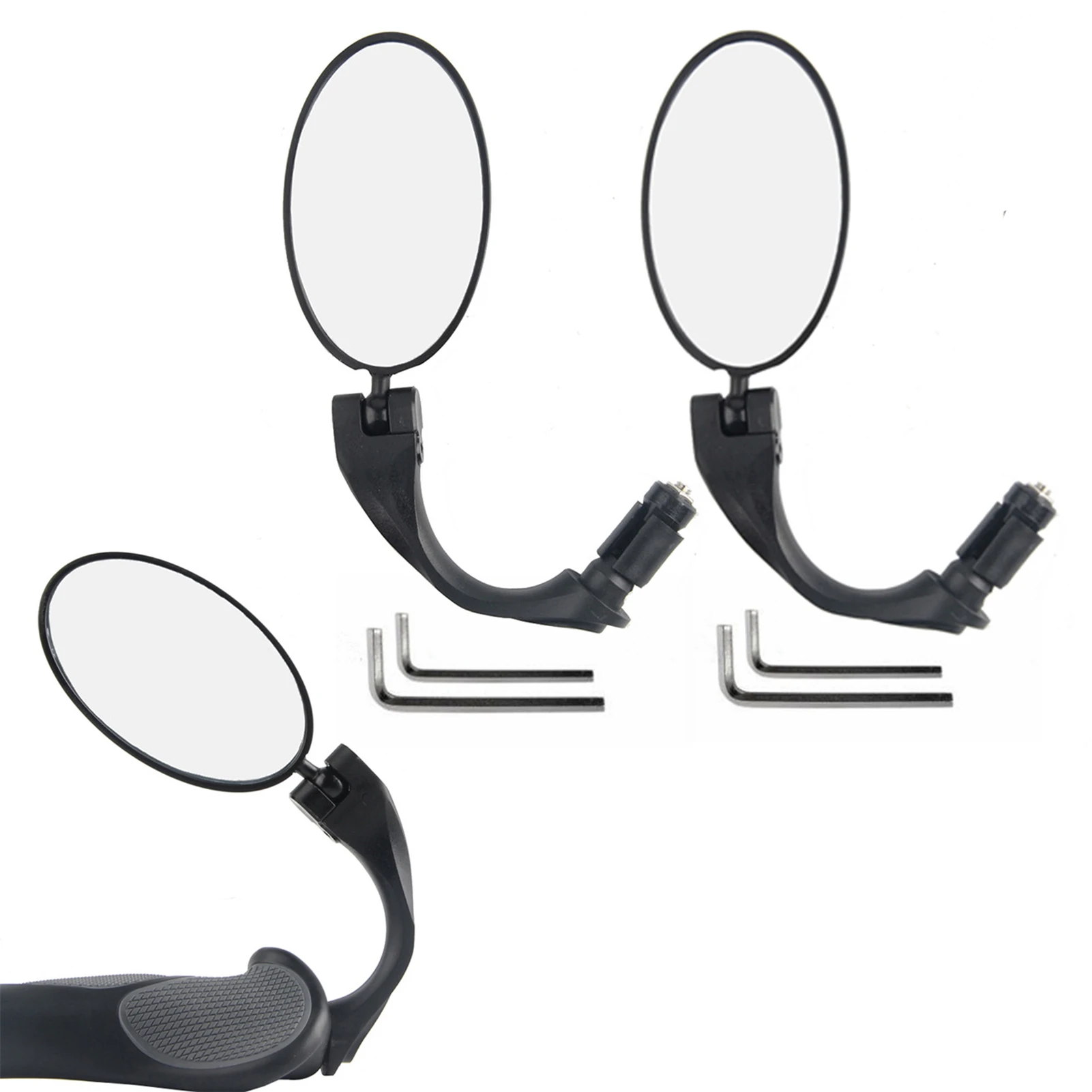 

Bike Mirror Cycling Rear View Mirror 360Rotatable Adjustable Shockproof HD Safe Mirror Bike Accessories For Mountain Road Bike