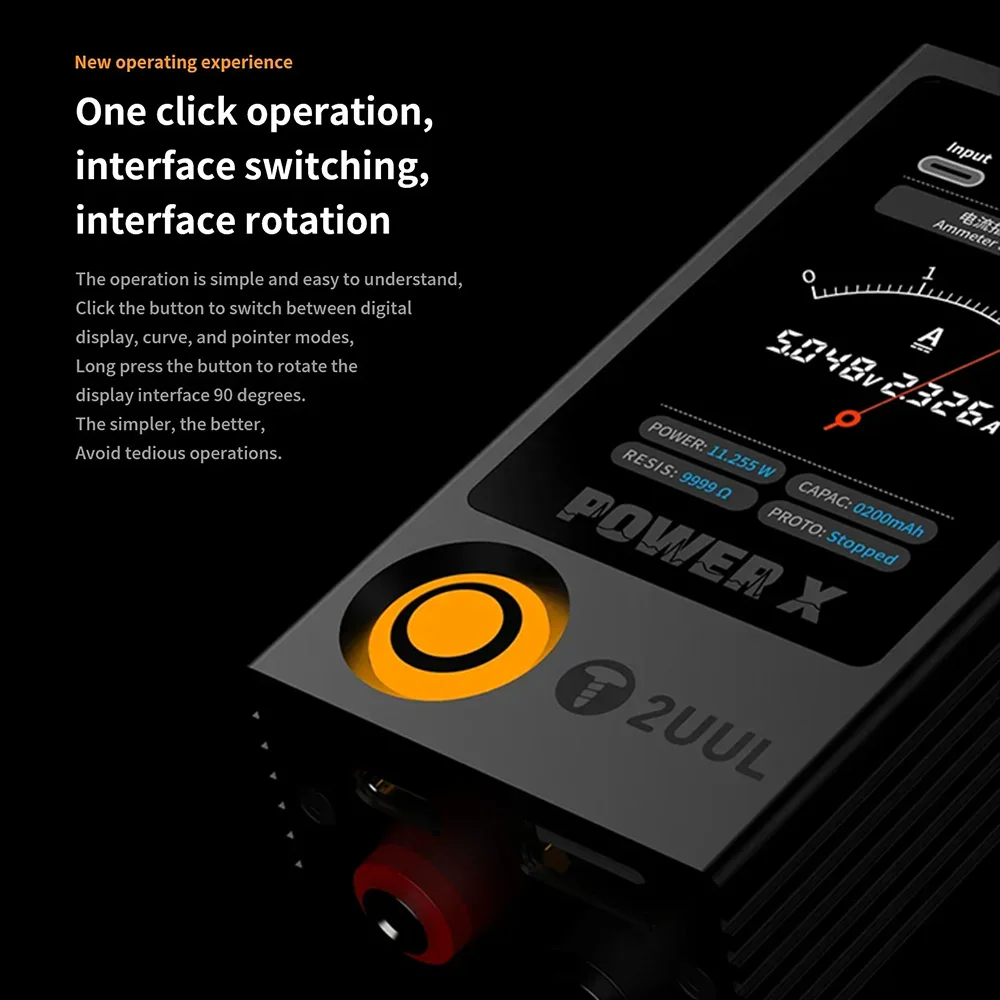 2UUL PW11 Power X Высокоотражающий экран Измеритель ампер-напряжения способный для