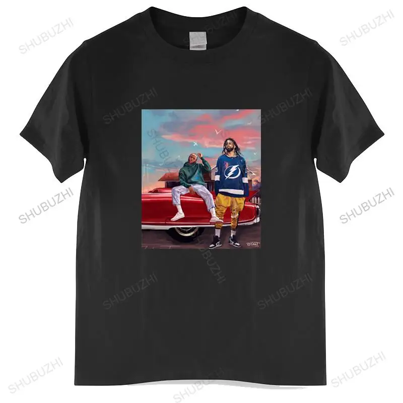 

Cotton Tshirt mens summer Tops J Cole & Kendrick Lamar T Shirt Black Cotton Men S Us Supplier Man Brand T-shirt Bigger size