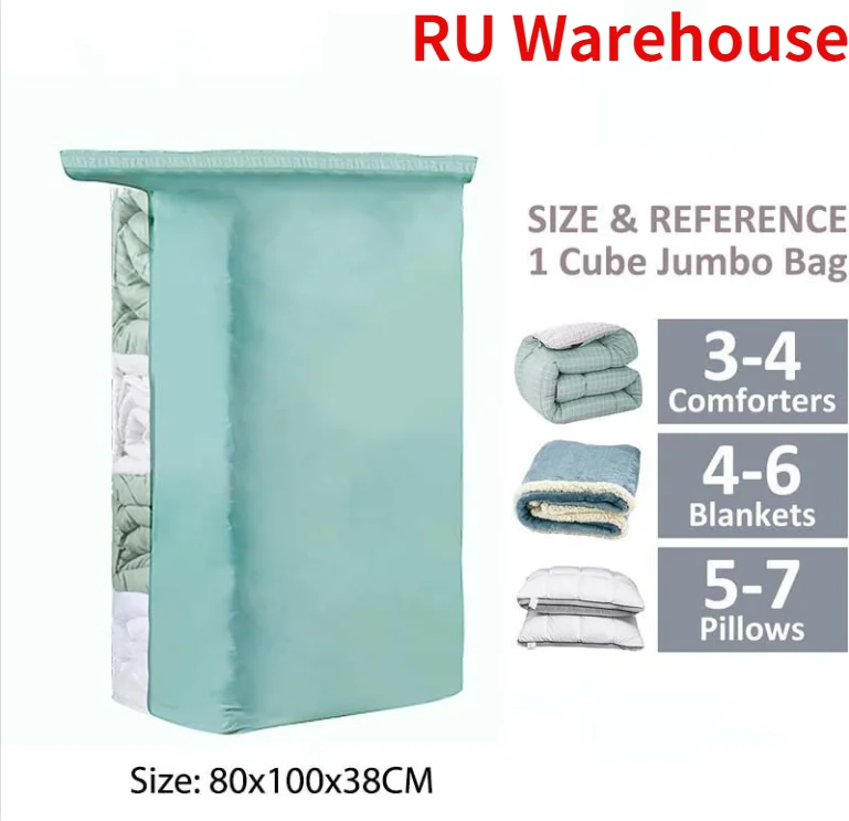 

Vacuum Bag Clothes Quilt Storage Bags Hand Compressed Saving Space Seal Packet Clothing Compression Organizer for Home Travel
