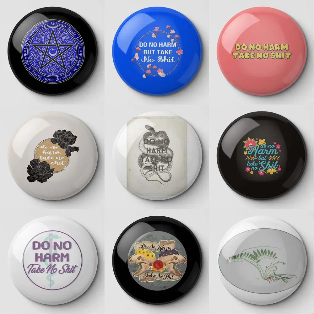 Не повредите но дерьтесь цветочный контур мягкая булавка для пуговиц