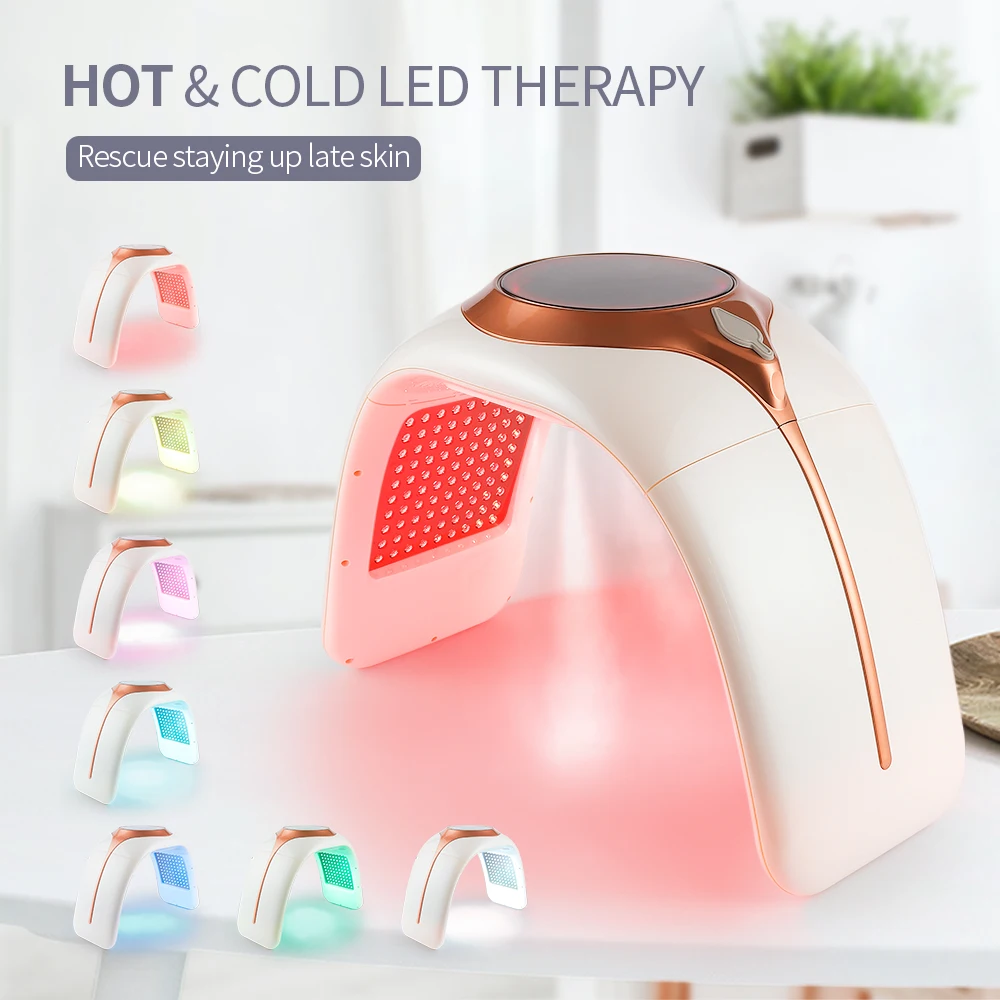 

2022 7 Color Led PDT Bio-light Photon Light Therapy Facial Body Beauty SPA Skin Tighten Rejuvenation Wrinkle Remover Device