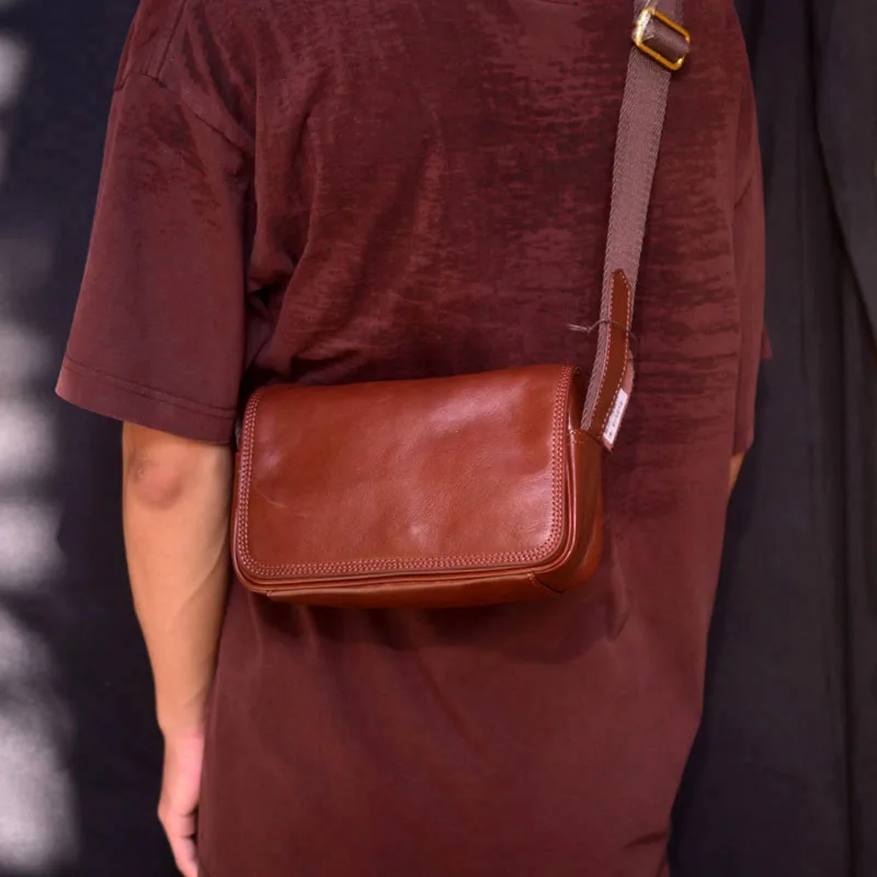 Оригинальная Кожаная нишевая Наплечная Сумка AETOO премиум-класса унисекс