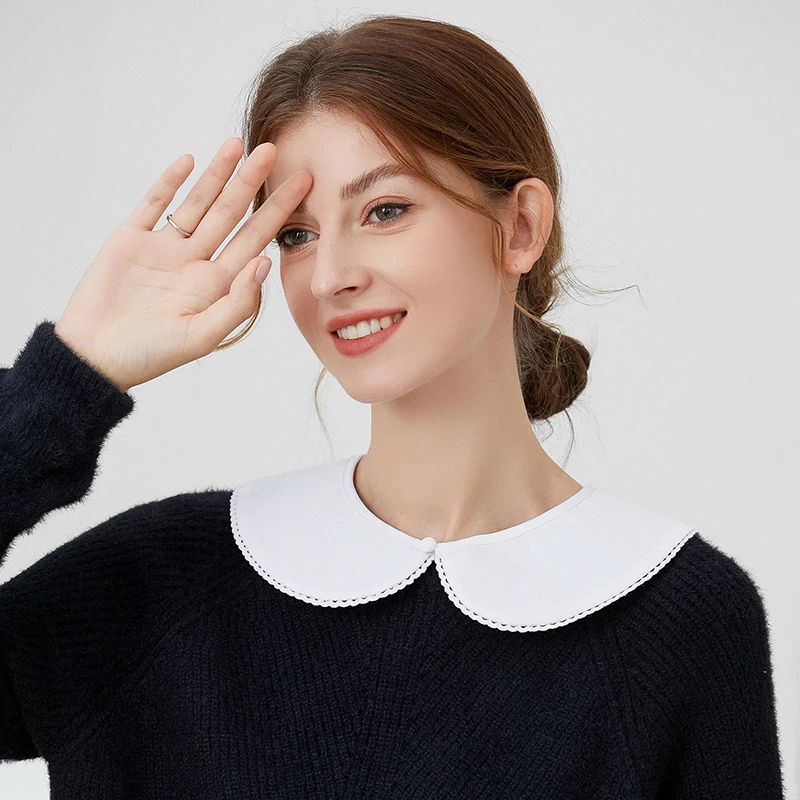 

Женская винтажная блузка со съемным воротником-стойкой, с оборками и бантом