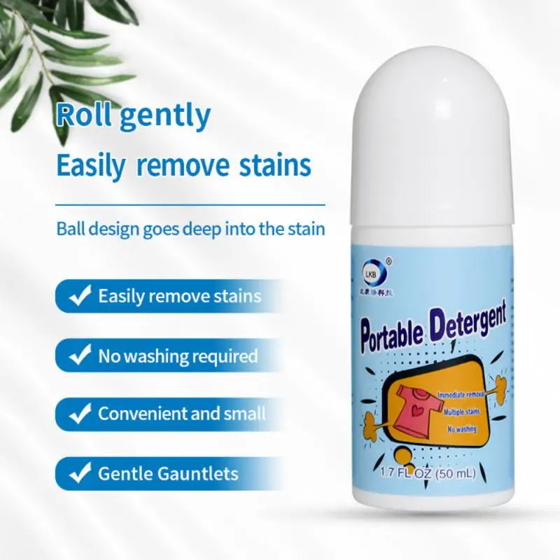 

50ML Clothes Stain Removal Rolling Ball Oil Stain Cleaning Detergent Portable For Clothing Sofa Pants Cloth Stain Remover Pen