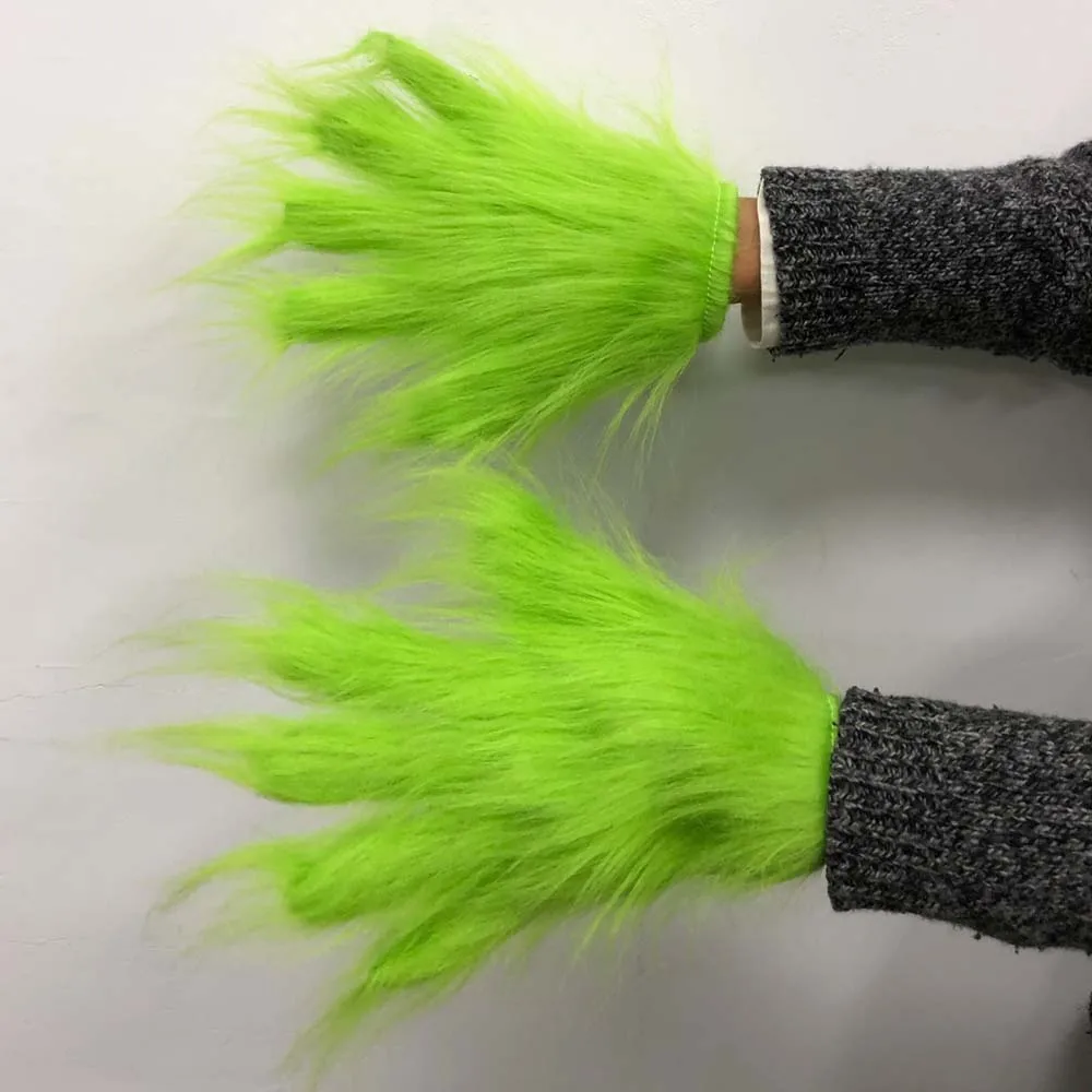 Christmas Stole Geek Gloves Cosplay Green Monster Glove Halloween Carnival Costume Accessories Christmas New Year Gifts