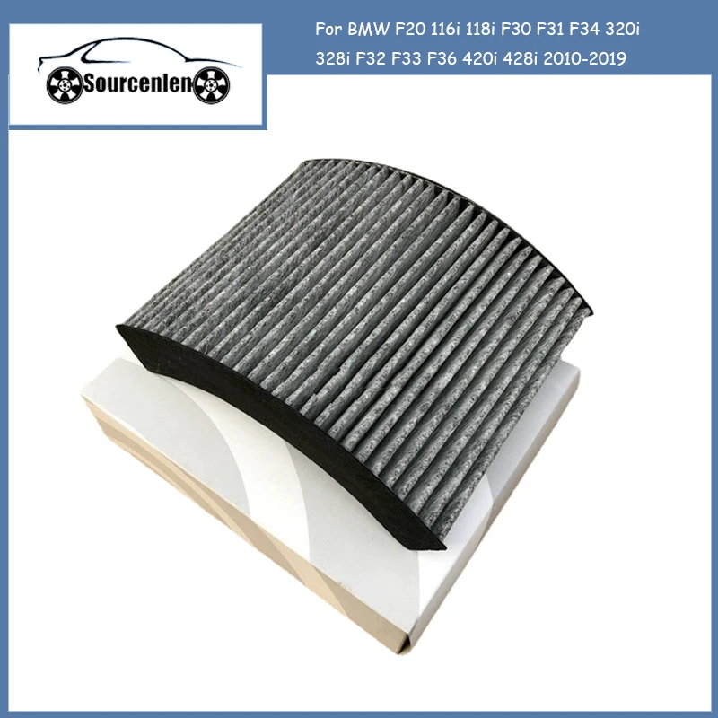 

Engine Cabin Air Filter 64119237554 1Pcs for BMW F20 116i 118i F30 F31 F34 320i 328i F32 F33 F36 420i 428i 2010-2019