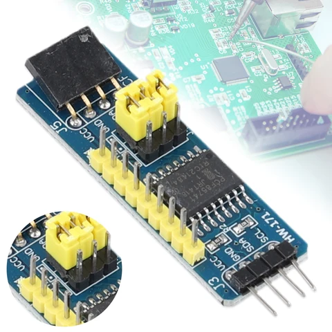 Плата расширения PCF8574 IO, гибкий модуль разработки, расширитель I/O 8 I/O Φ