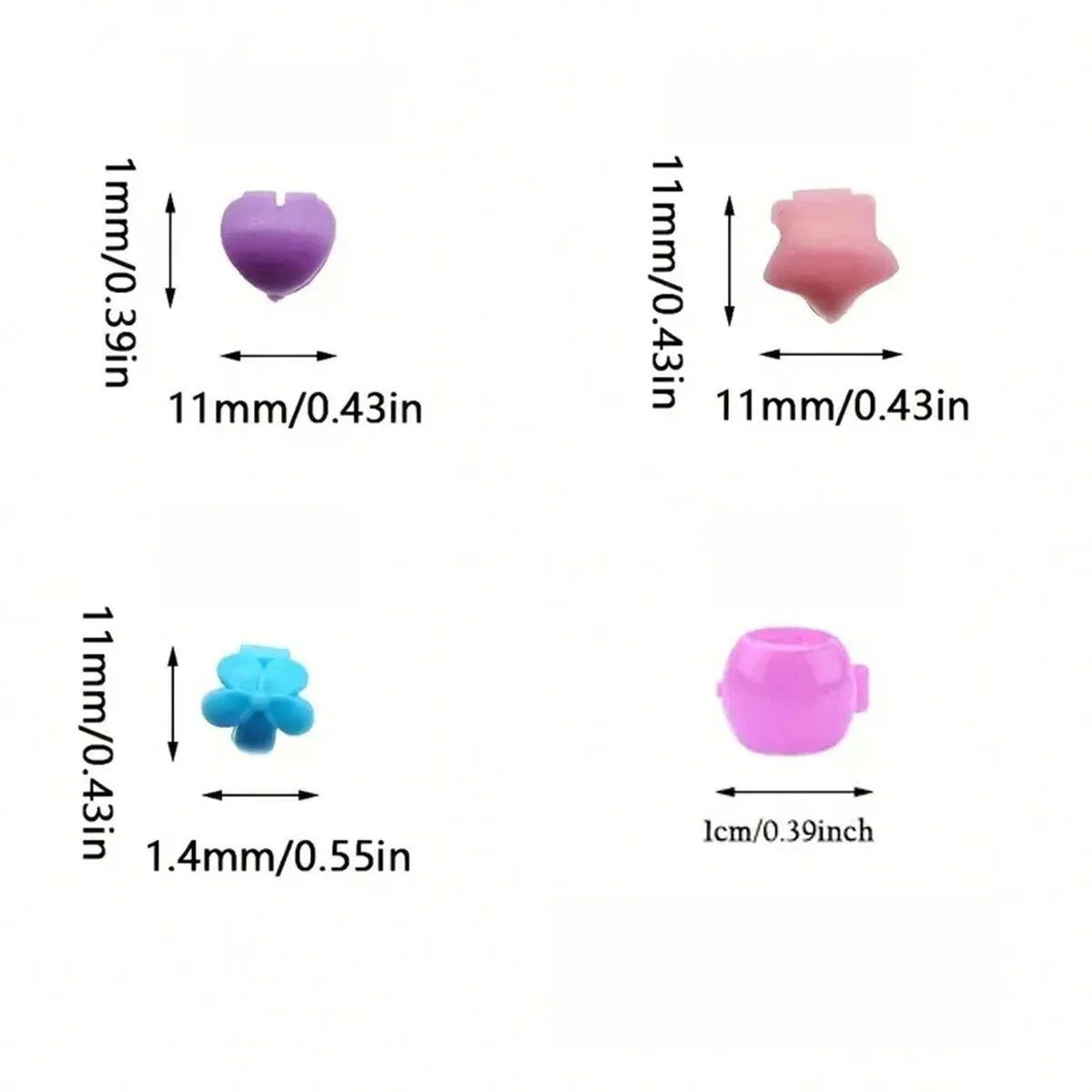 50/100 шт. красочные заколки для волос маленьких девочек милые с цветком и звездой