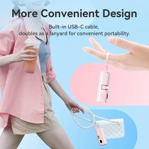 Vention Power Bank 4800 мАч PD 22,5 Вт Быстрая зарядка Мини-портативный PowerBank для iPhone 15 14 13Pro Max Xiaomi Huawei Зарядное устройство для телефона