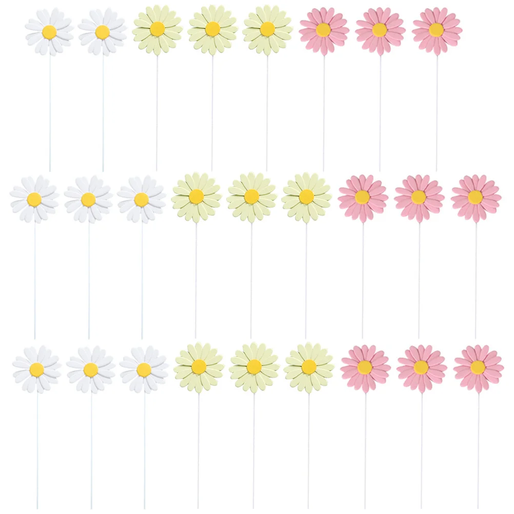 

Food Daisy Flower Cake Picks Floral Party Decorations Cupcake Toppers Boho Wedding