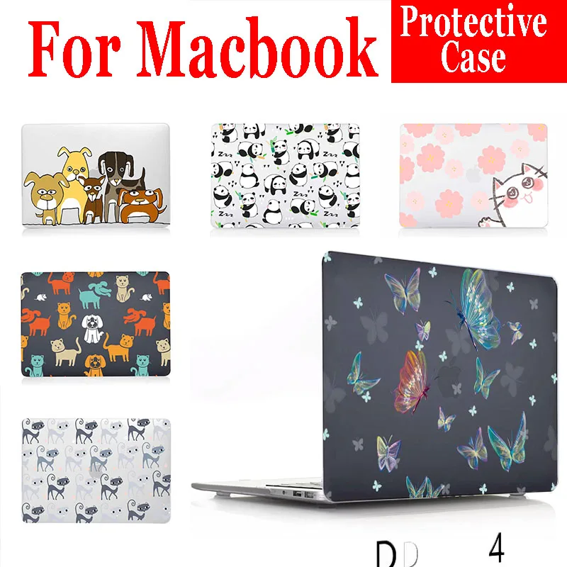 

Защитный чехол с милыми животными для MacBook Air 13, чехол A1932, A2337 для Macbook Pro 14, чехол A2442, чехол для Pro16, A2485, чехол для ноутбука