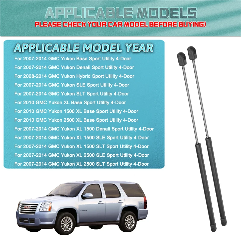 2 шт./компл. опора для подъема заднего стекла газовые стойки GMC Yukon 2007 2008 2009 2010 2011 2012