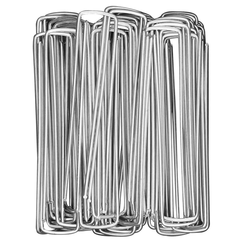 

30pcs Landscape Staples Durable Useful Garden Stakes Ground Stakes for Weed Barrier Fabric Anchoring Weed Fabric